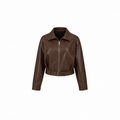 Veste cuir - Marron